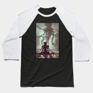 Skeleton Halloween Baseball T-Shirt